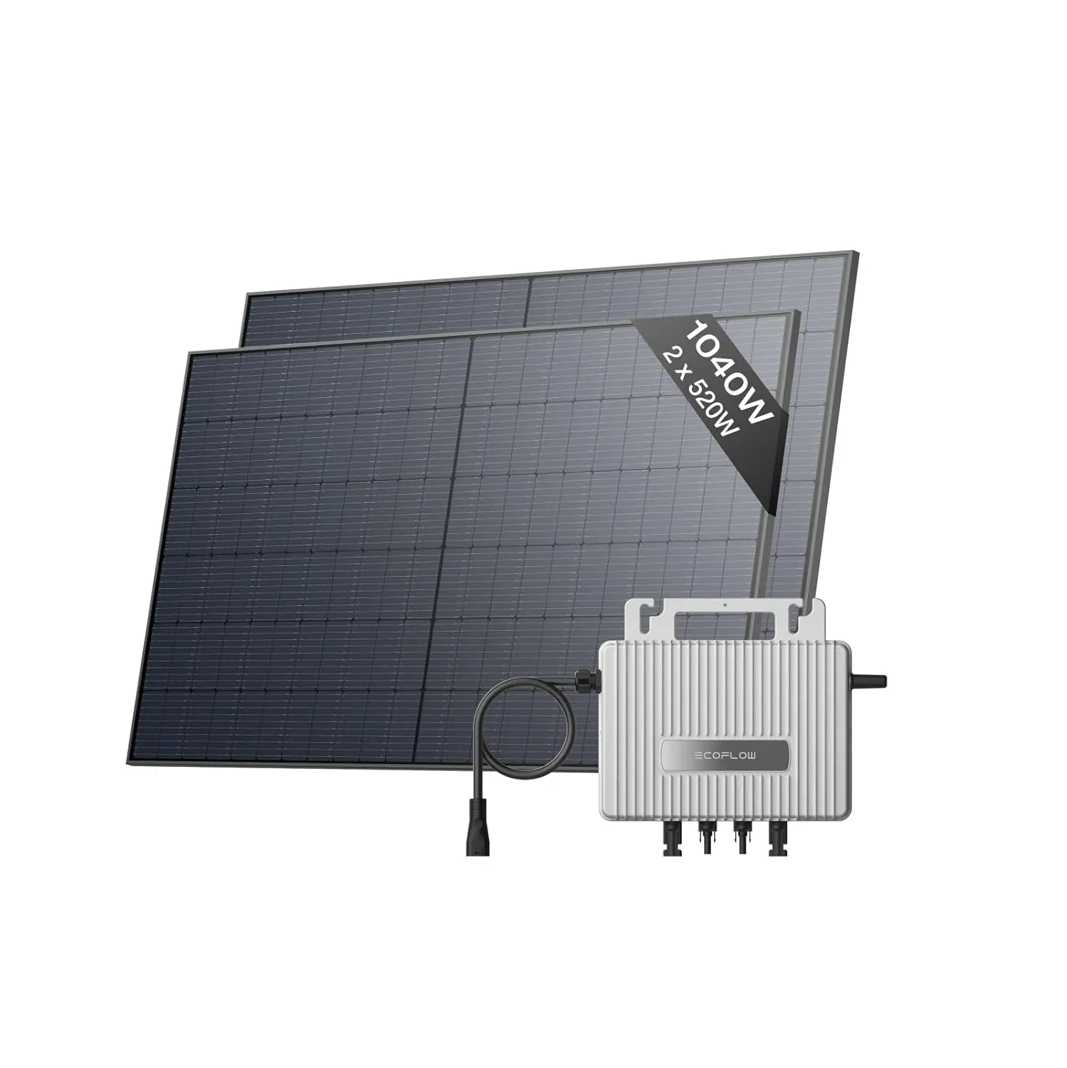 Kit solaire EcoFlow PowerStream avec micro-onduleur et option batterie